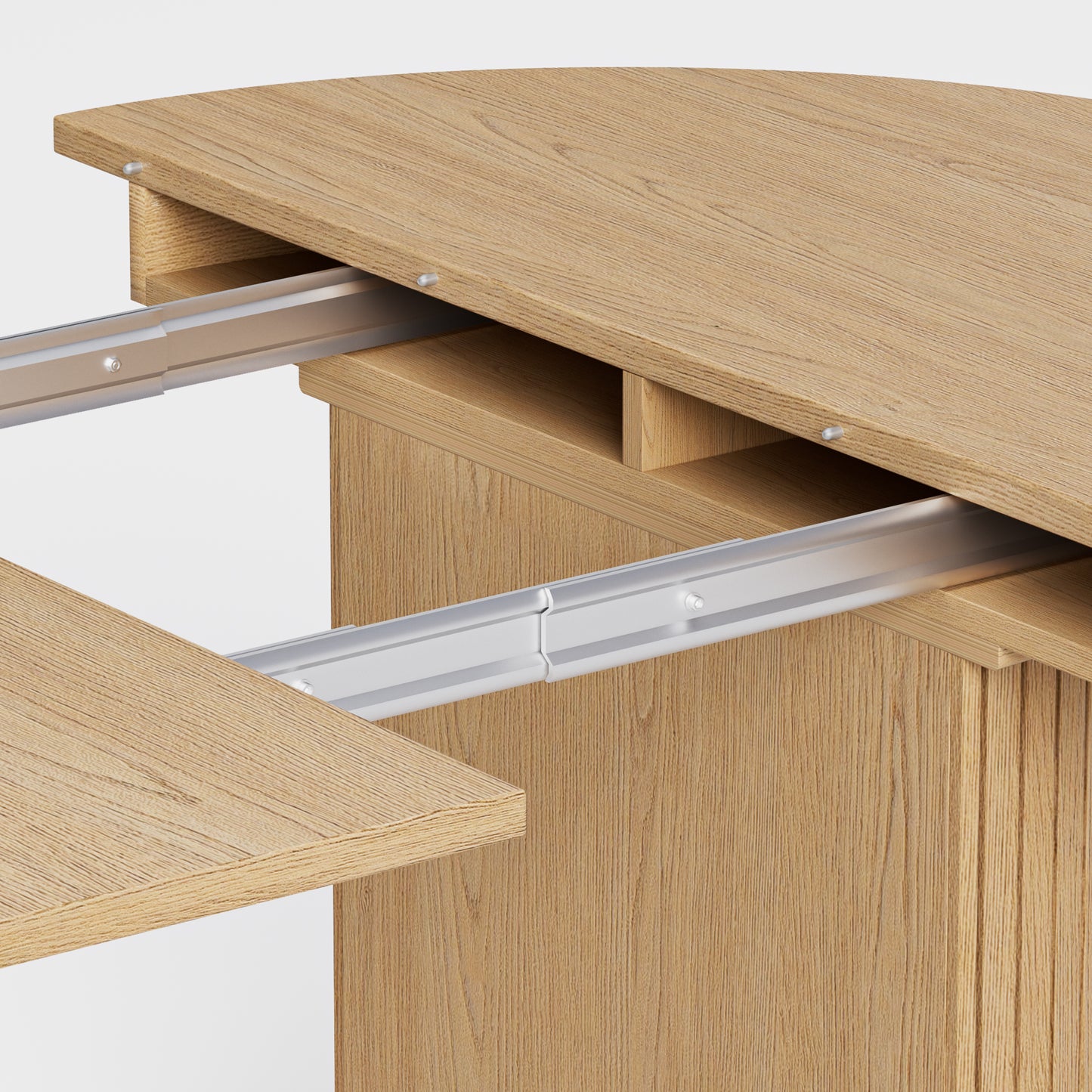 T001 OAK VENEER EXTENDABLE DINING TABLE