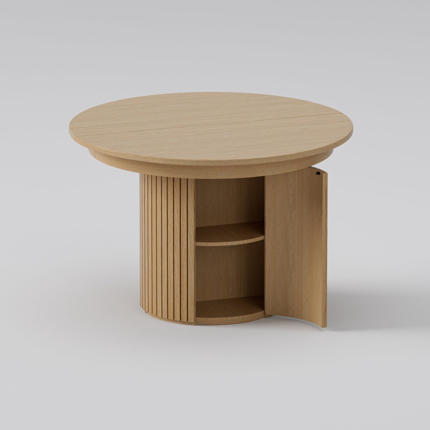 T001 OAK VENEER EXTENDABLE DINING TABLE