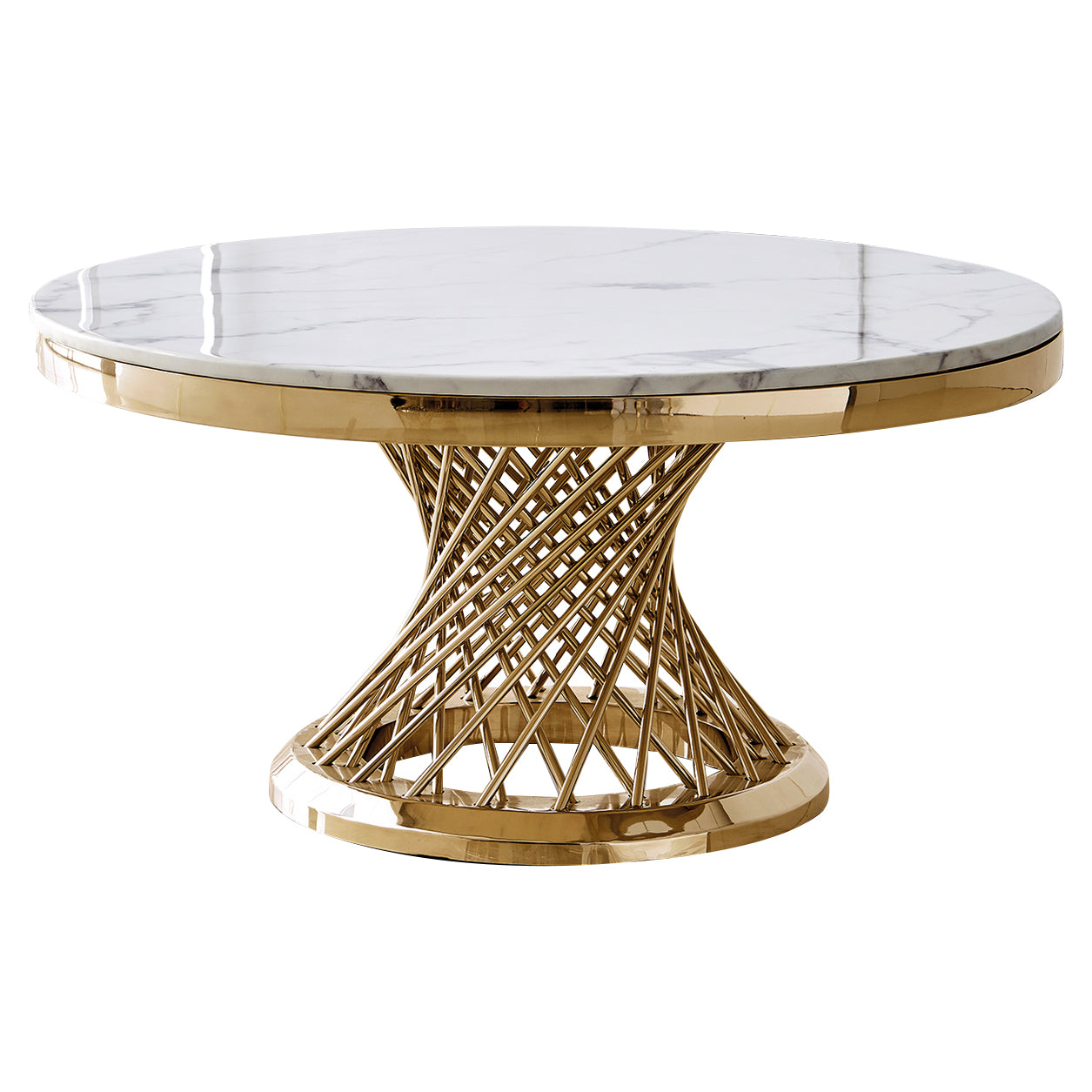 CT330GM Elegant Round Coffee Table