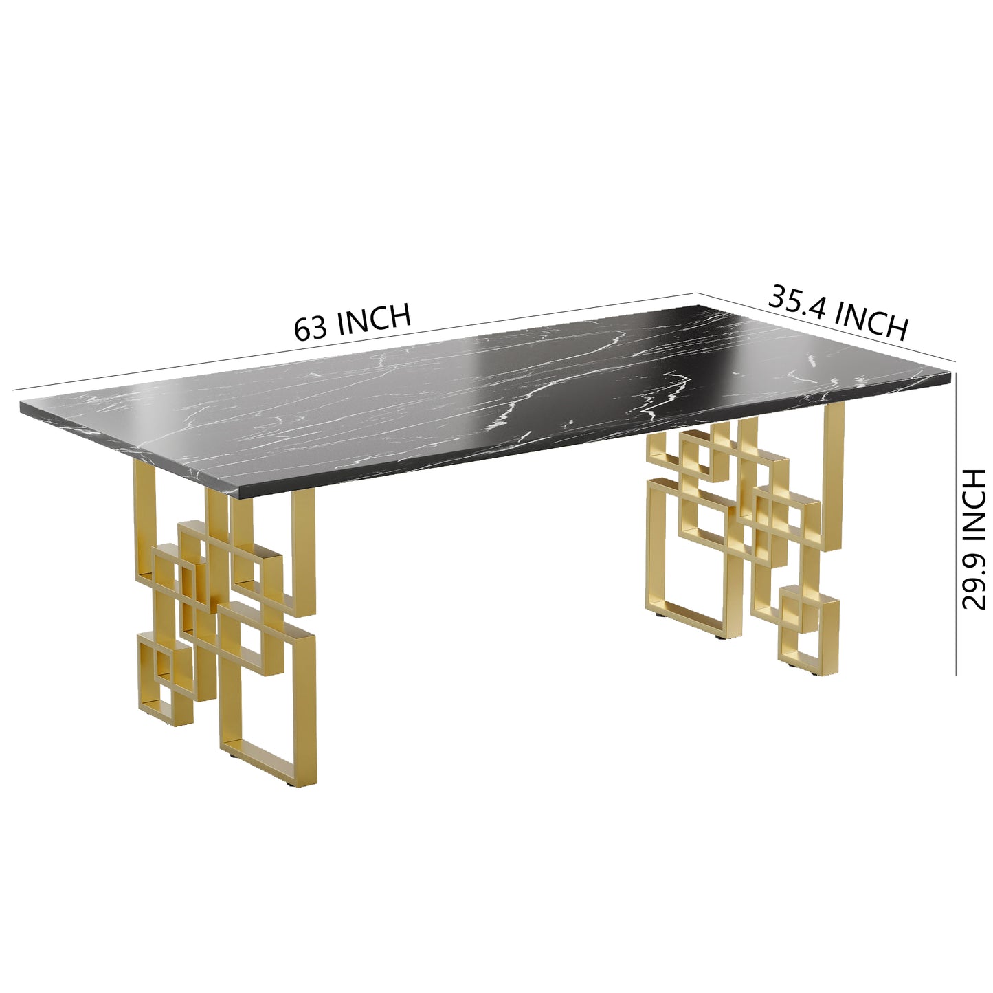 RDT213 Rectangular Marble Dining Table
