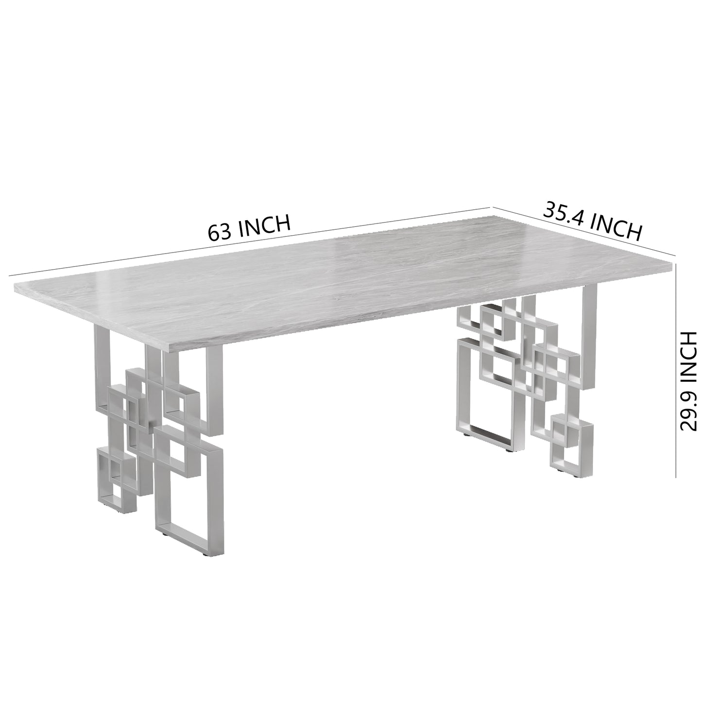 RDT213 Rectangular Marble Dining Table