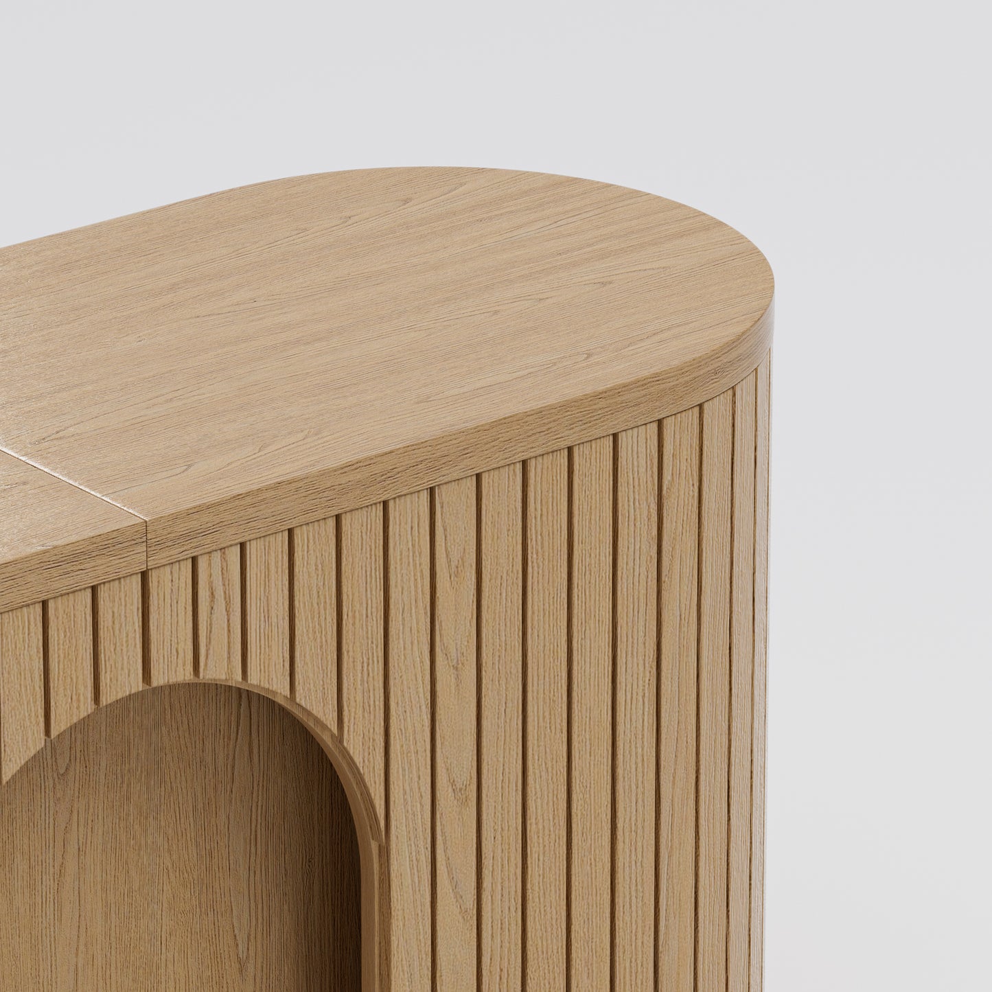 C001 OAK VENEER EXTENDABLE BENCH
