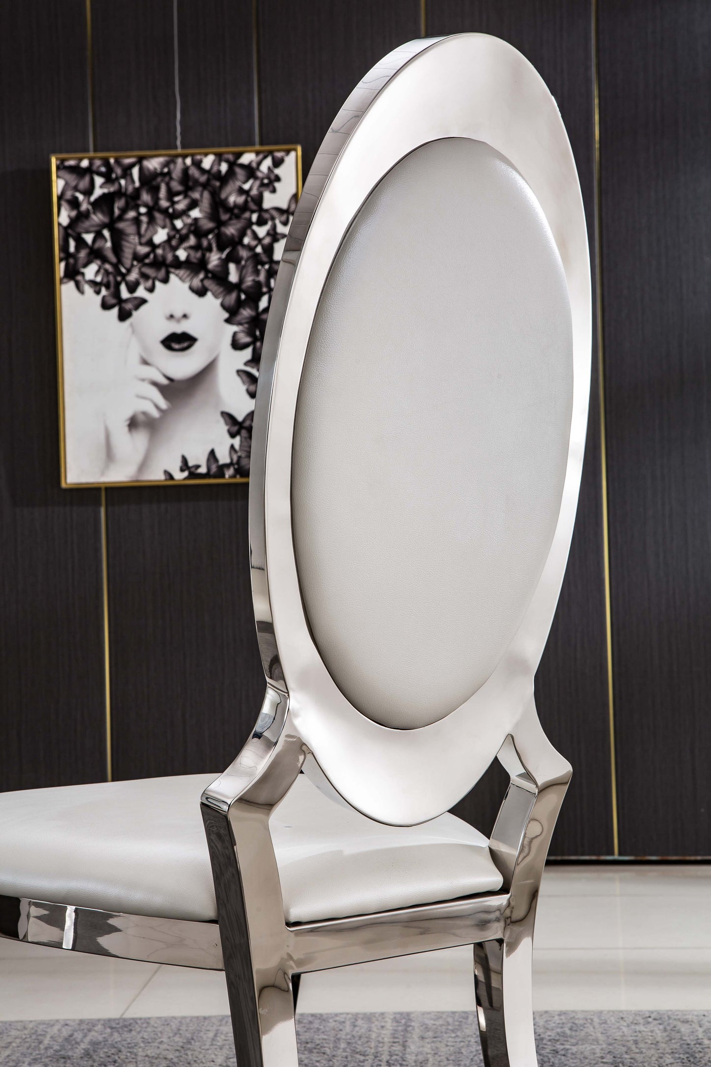 DCK68 Set of 2 Leatherette Dining Chair