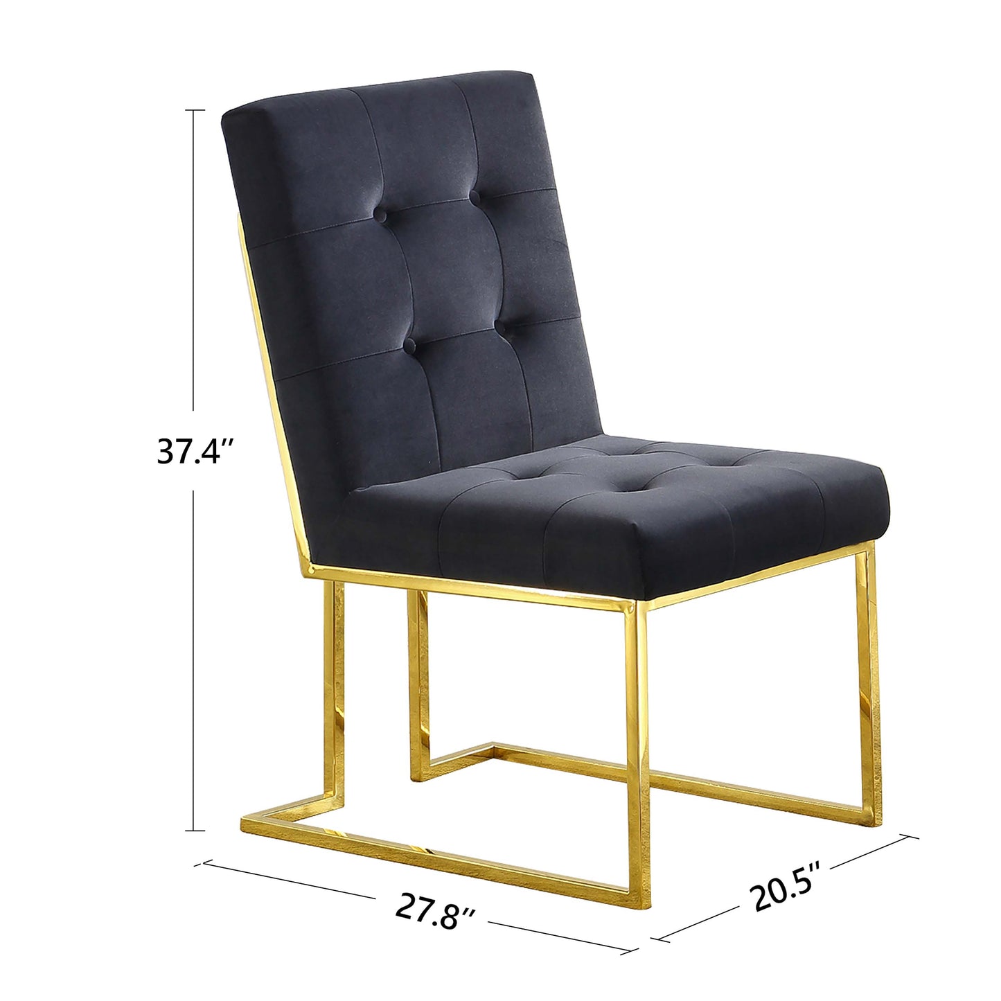 DCK69 Set of 2 Velvet Dining Chair