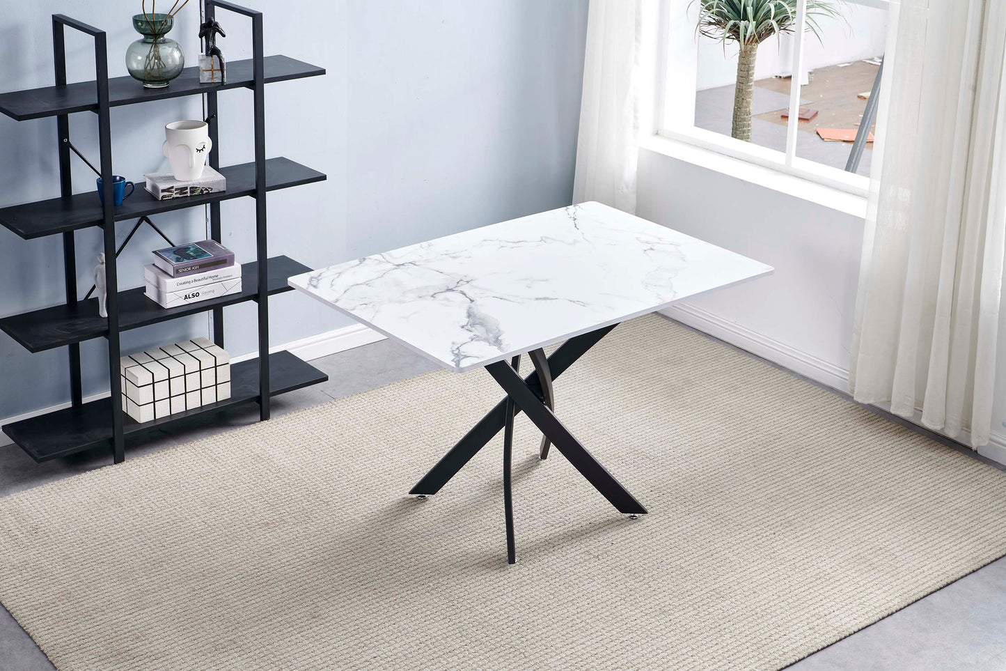 DT8120/DT8160/DT8200 Dining Table with Multiple Options of Table Top