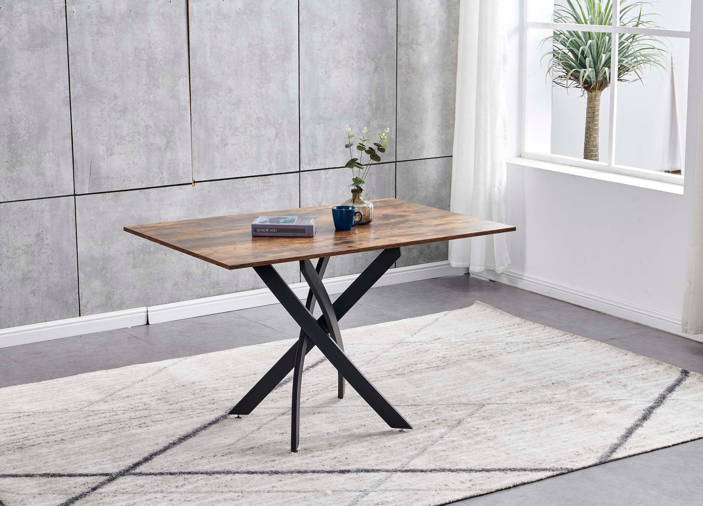DT8120/DT8160/DT8200 Dining Table with Multiple Options of Table Top
