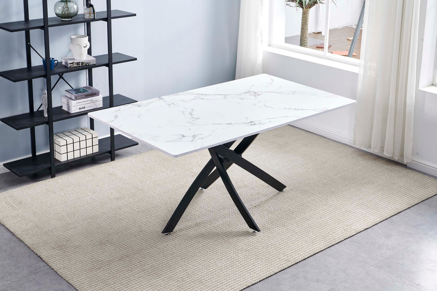 DT8120/DT8160/DT8200 Dining Table with Multiple Options of Table Top