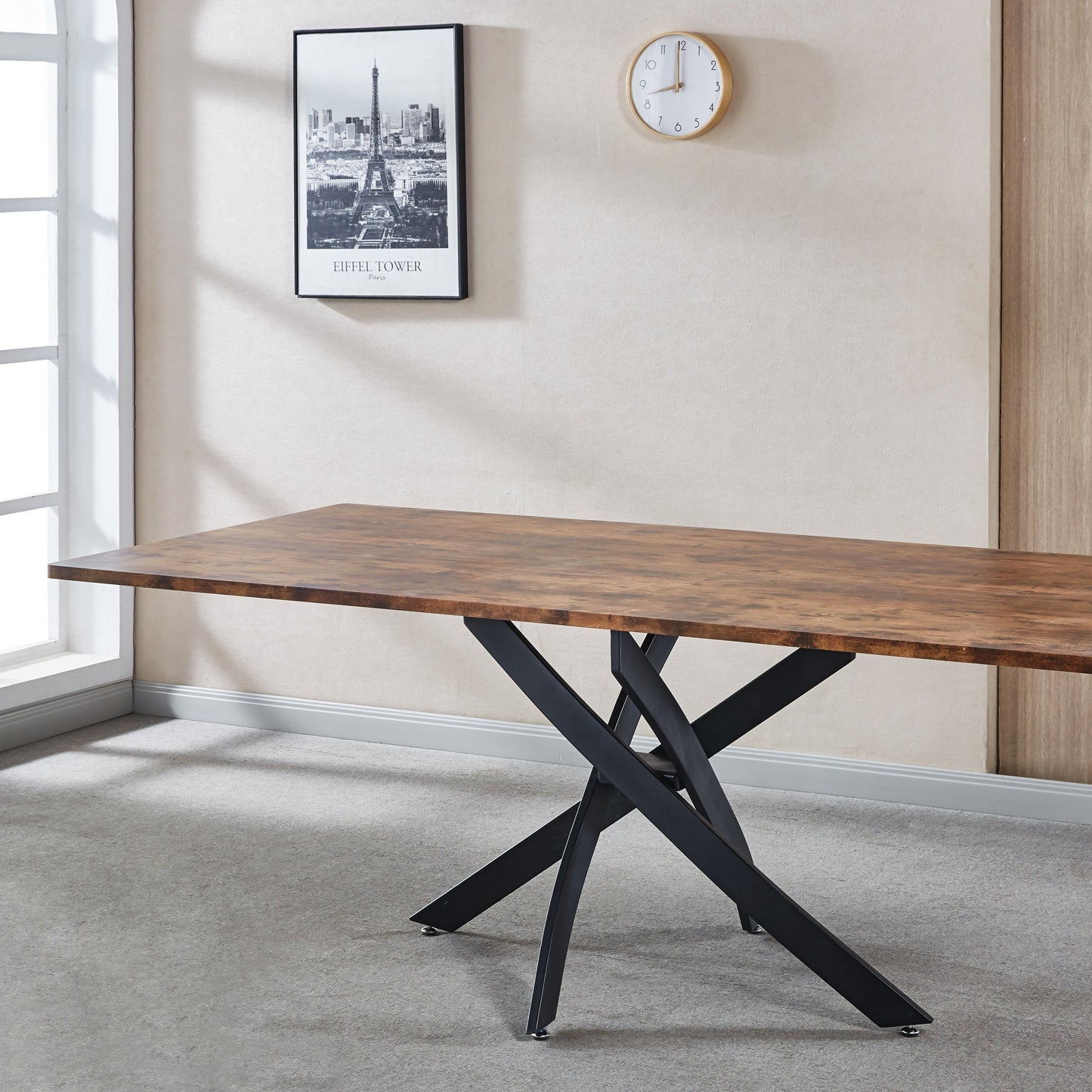 DT8120/DT8160/DT8200 Dining Table with Multiple Options of Table Top