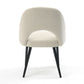 DC25 Set of 2 Fabric Dining Chair with Black Base