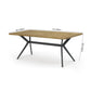 DT025 BROWN TOP DINING TABLE