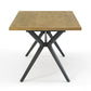 DT025 BROWN TOP DINING TABLE