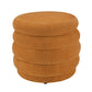 G05 Boucle Fabric Ottoman with Storage