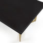 ET020 BLACK TOP WITH BRUSHED GOLD BASE END TABLE