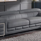 8046 Genuine Leather Sofa with Adjustable Headrest
