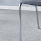 216 Set of 4 Leatherette Dining Chairs with Silver Metal Legs