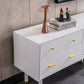 TV005 Modern White Lacquer TV Stand with Wooden Legs