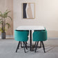 801 Modern Dining Table with 4 Chairs