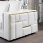 8047 Luxurious Top Grain Leather Sofa and Loveseat Set