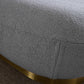 C601 Designer Boucle Swivel Barrel Chair