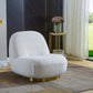 C601 Designer Boucle Swivel Barrel Chair
