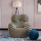 C610L Italian Designer Barrel Chair with Ottoman