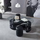 CT255 Oval Coffee Table with 2 Storage Stools