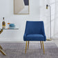DC58 Set of 2 Elegant Dining Chair with Gold Finish Base