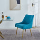 DC58 Set of 2 Elegant Dining Chair with Gold Finish Base