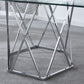 DT303 Modern Glass Top Rectangular Dining Table