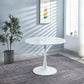 DT90 Printed Marble/ Metal Top Dining Table