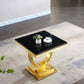 ET316 Solid Marble End Table