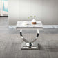 ET316 Solid Marble End Table