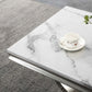 ET316 Solid Marble End Table