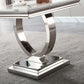 ET316 Solid Marble End Table