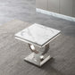 ET316 Solid Marble End Table