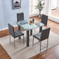 DC66 Set of 4 Leatherette Bar Chair