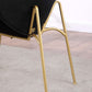 RC01 Set of 2 Velvet Barrel Chairs with Gold Metal Legs