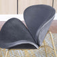 RC01 Set of 2 Velvet Barrel Chairs with Gold Metal Legs