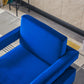 RC02 Luxurious Velvet Barrel Chair with Gold Stainless Steel Base