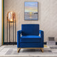 RC02 Luxurious Velvet Barrel Chair with Gold Stainless Steel Base