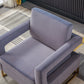 RC02 Luxurious Velvet Barrel Chair with Gold Stainless Steel Base