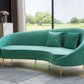 S608 Luxurious Velvet Sofa with Solid Wood Structure