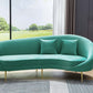 S608 Luxurious Velvet Sofa with Solid Wood Structure