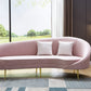 S608 Luxurious Velvet Sofa with Solid Wood Structure