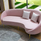 S608 Luxurious Velvet Sofa with Solid Wood Structure