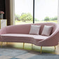 S608 Luxurious Velvet Sofa with Solid Wood Structure