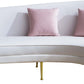 S608 Luxurious Velvet Sofa with Solid Wood Structure