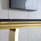 ST316 Black Marble Console Table with Gold Finish