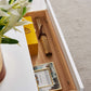 TV001 White & Gold Functional Storage TV Stand