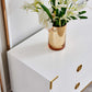 TV001 White & Gold Functional Storage TV Stand